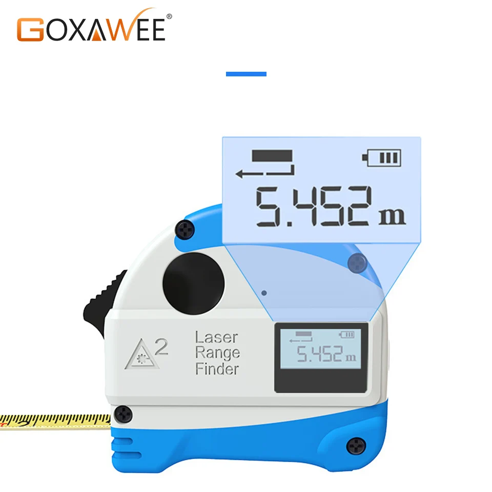 GOXAWEE laser distance meter range finder 30M tape measure digital retractable 5m rangefinder Ruler Survey tool | Инструменты