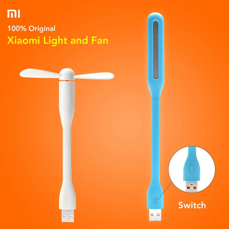 Портативный Оригинальный Xiaomi Mijia Малый USB свет гибкая съемный вентилятор Xiomi