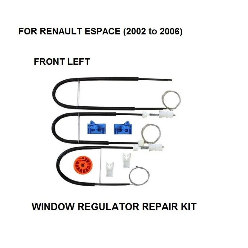 

FOR RENAULT ESPACE MK IV 4 ELECTRIC WINDOW REGULATOR REPAIR KIT FRONT LEFT 2002-2006