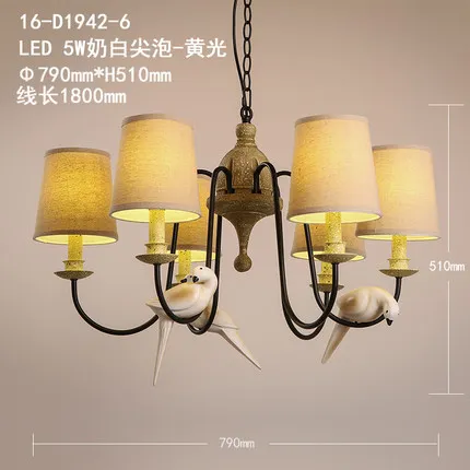 Подвесная лампа светодиодная из смолы в стиле ретро|led pendant light|led light fixturespendant fixture |