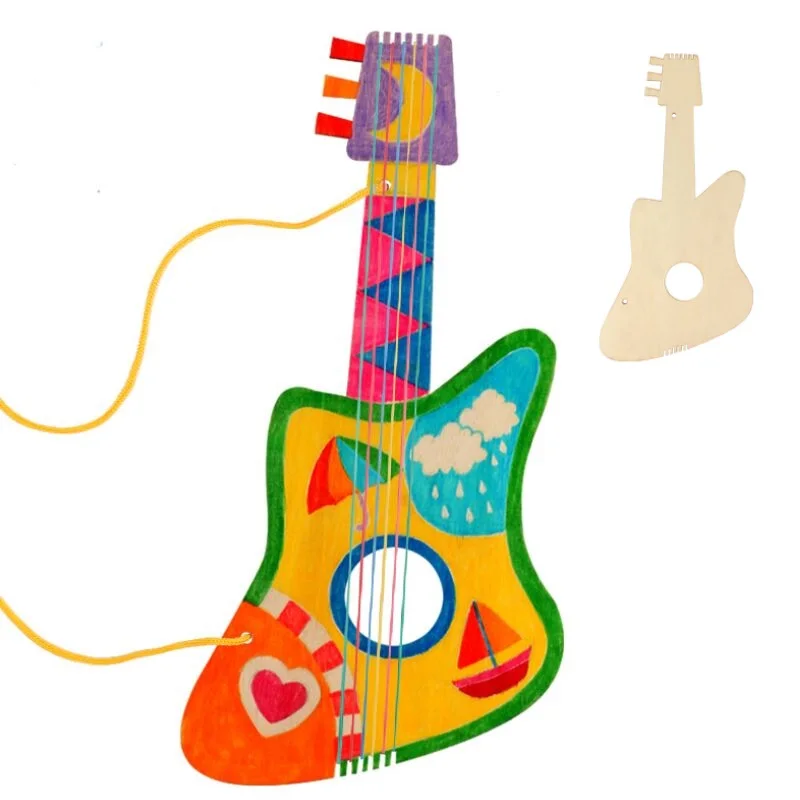 DIY детские мини гитарные игрушки ручной работы для детей Gitaar Детские укулеле