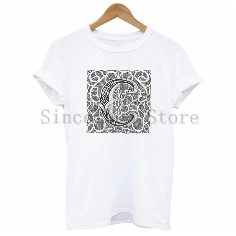 Новая женская футболка с принтом хлопковая рубашка круглым вырезом летняя для