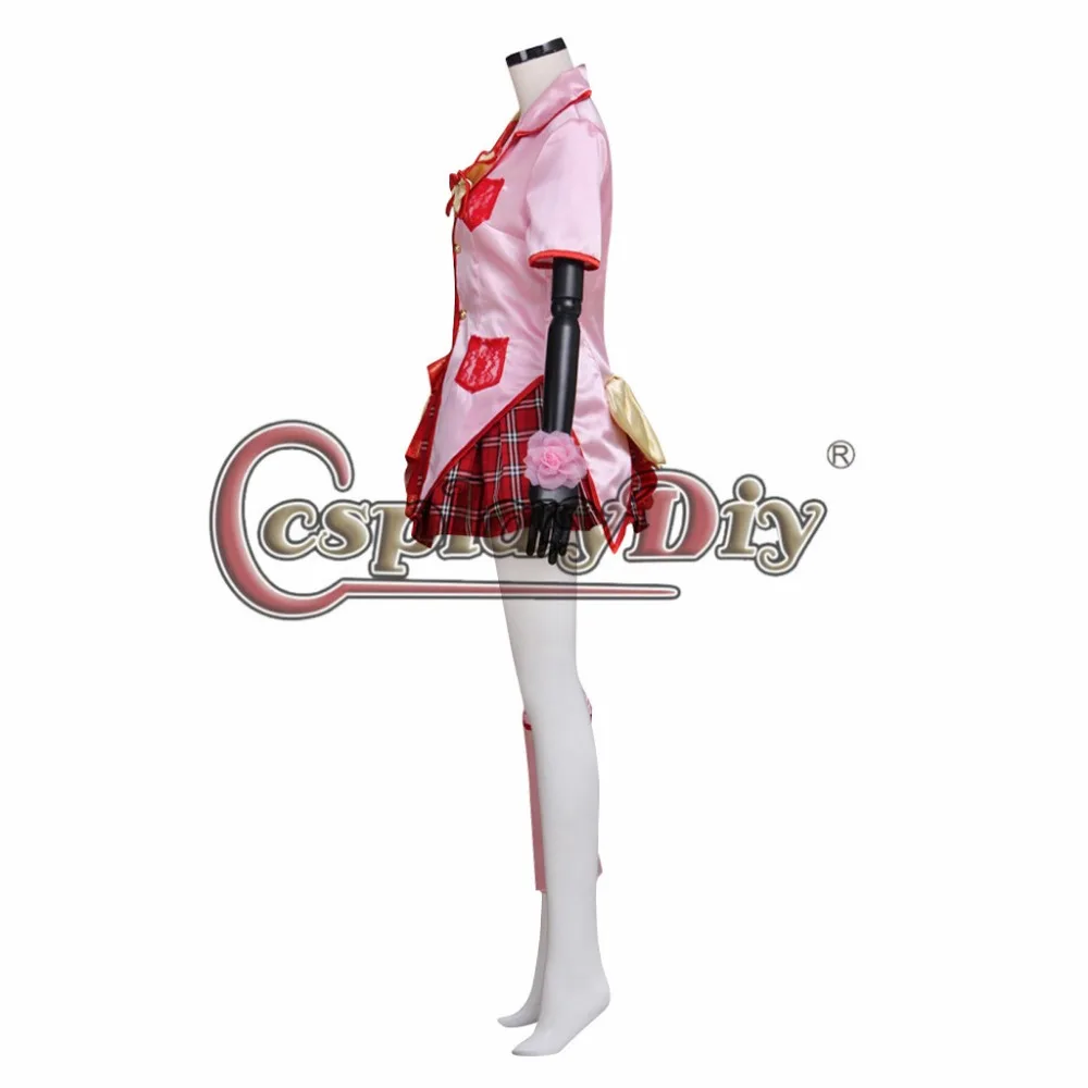 Cosplaydiy Momoiro Clover kanako momoot красное платье костюм для взрослых женщин Хэллоуин