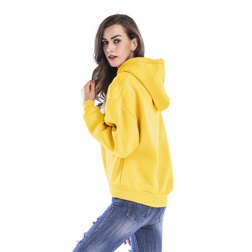 Женская толстовка в стиле Харадзюку толстый Свободный пуловер с капюшоном