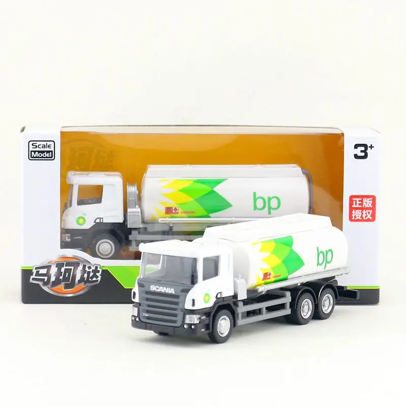 

RMZ City/Diecast Toy Car Model/1:64 Scale/SCANIA BP Tank Truck Tractor/Vehicle Educational Collection/Gift/Kid/Original Box