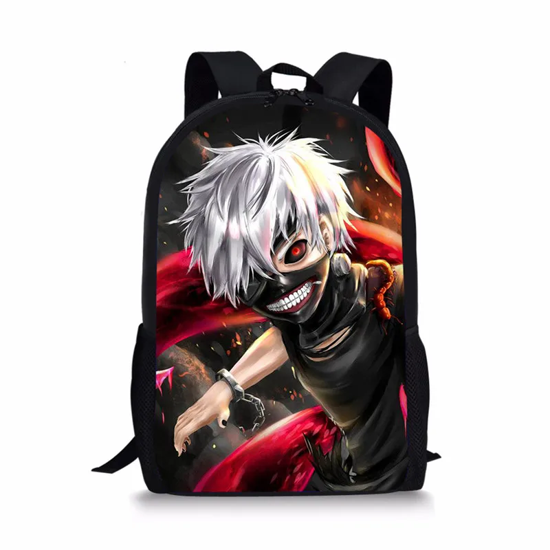 THIKIN аниме, школьные сумки для школьников, школьные рюкзаки Kaneki Ken для девочек и мальчиков, популярные по индивидуальному заказу - Цвет: 005