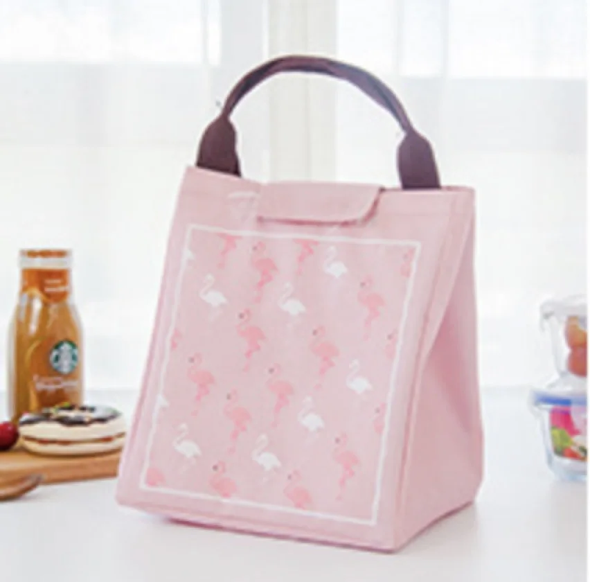 Ограниченная Lunchbox сумка-холодильник Young S пансион Водонепроницаемый Портативный Bento мешок мультфильм Ланч студентов изоляция на заказ - Цвет: pink