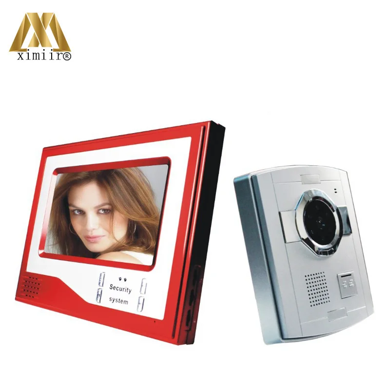 

Red Color 7" TFT LCD Night Version Video Door Phone Video Door Bell Video Intercom For Villa, Apartment, Home Use V7D-S(R)