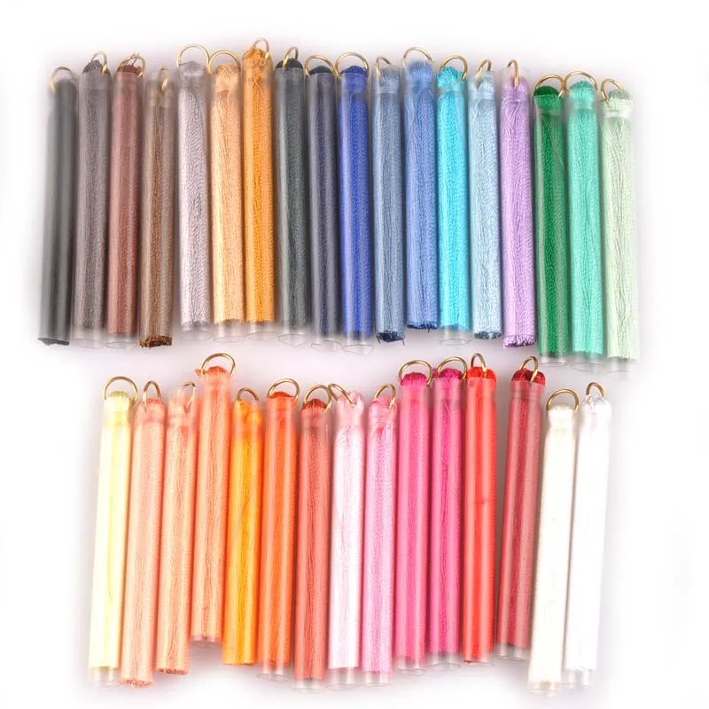 4 шт. 33 Цвета кисточки бахрома отделка для сережек Аксессуары Одежда шитье шармы