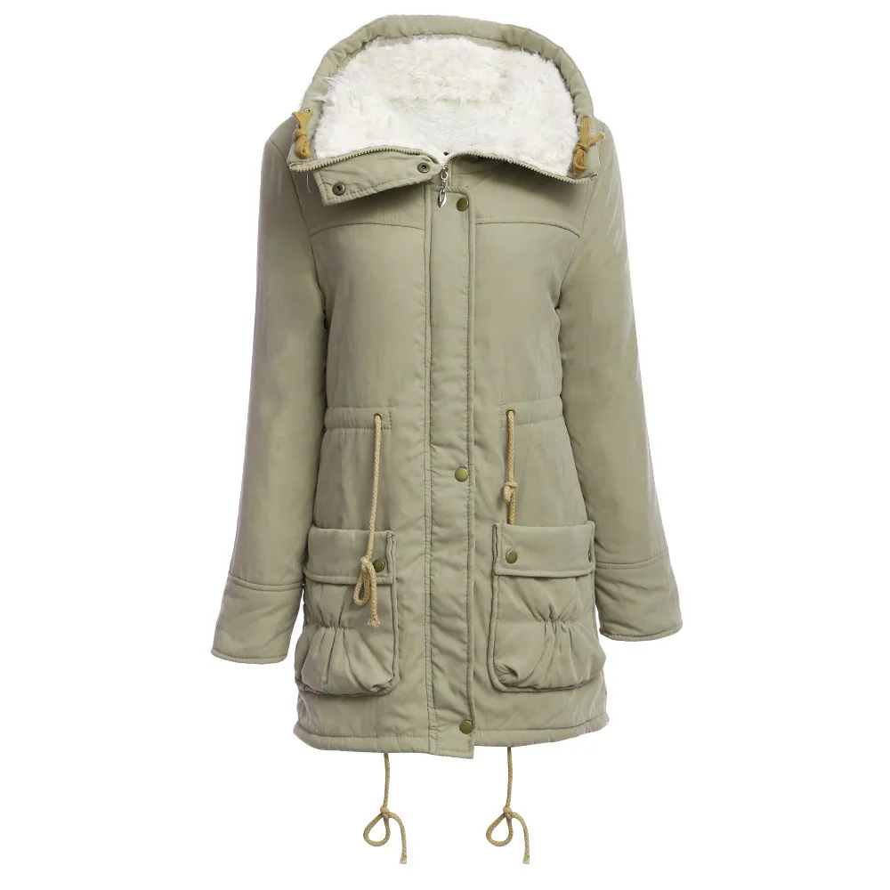 Женские повседневные парки Mujer 2017 зимняя тонкая Длинная стеганая куртка средней