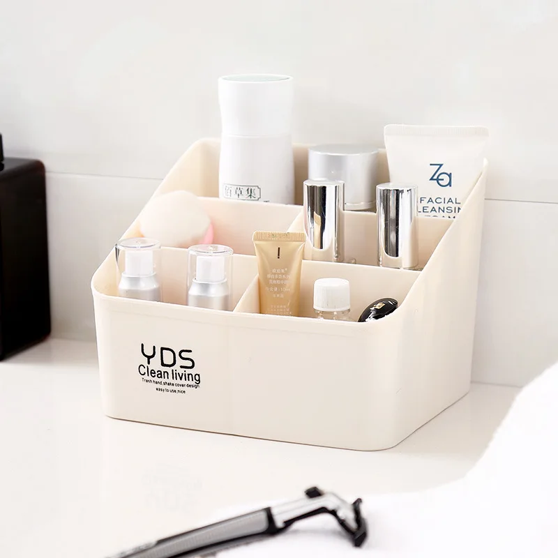 Desk Storage Rack Plastic Cosmetic Box Simple Multi-desktop Remote Control | Дом и сад
