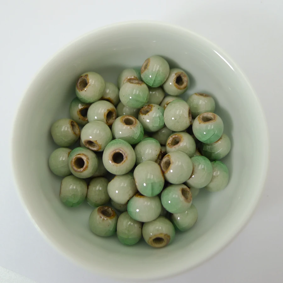 8 #100 шт Китай керамические бусины ручной работы веревка Procelain Бисер для