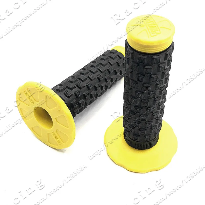 Новые ручки Pit Dirt Bike гелевые ручки для мотоцикла 7/" рукоятки мотокросса protaper MX покрытие с подушечками - Цвет: Yellow