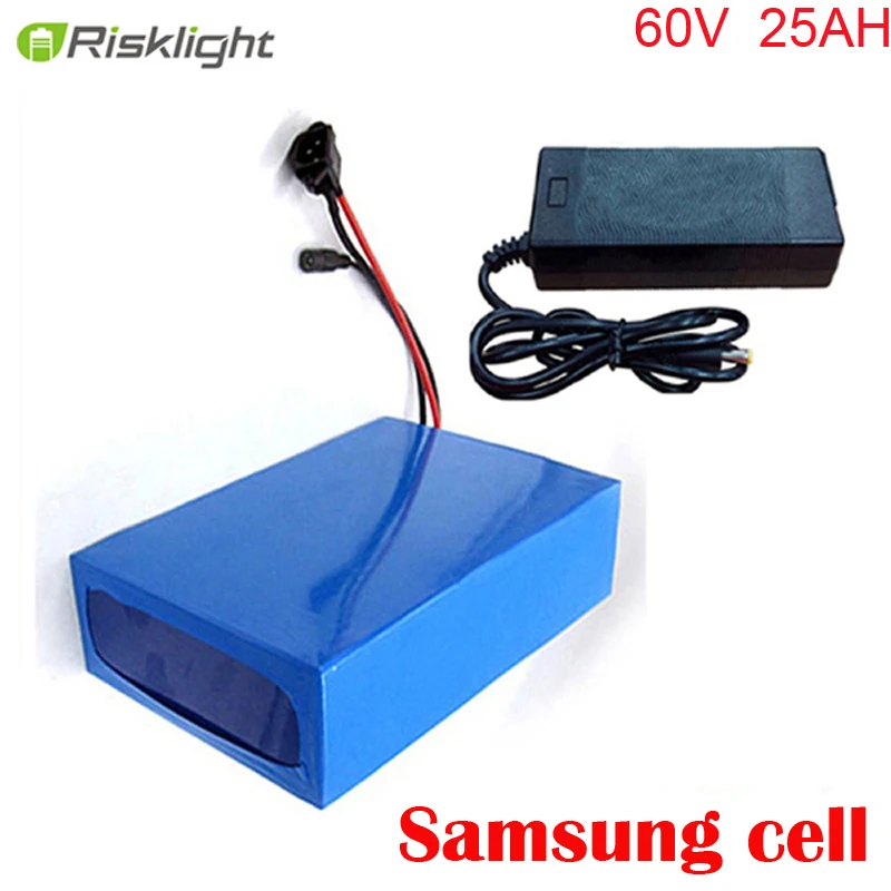 preço 60v 25ah íon De Lítio E-bike Bateria 1500w 2000w Scooter Elétrico Motocicleta Bicicleta Rickshaw Carrinho De Golfe Com Carregador + Bms