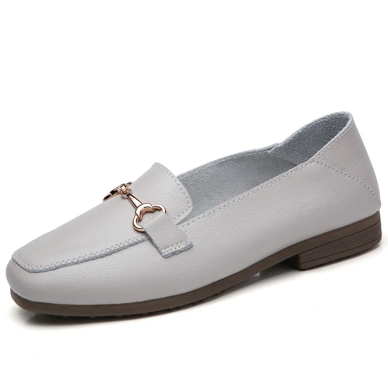 Женская обувь CYOSO кожаная с перфорацией без шнуровки для весны 2019 | Обувь