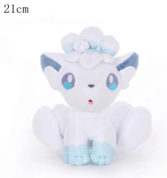 Ice Vulpix 21cm Сыщик Пикачу Psyduck Bulbasaur Mewtwo плюшевый Чаризард игрушки для детей подарок милый коготь машина кукла мягкая чучела фильм - Цвет: Ice Vulpix 21cm