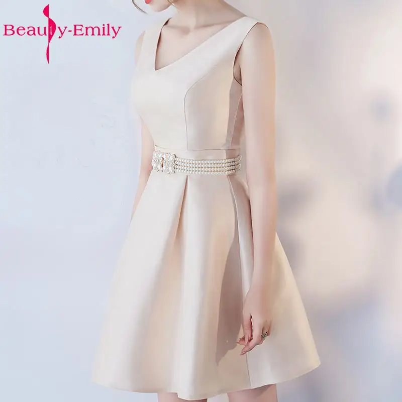 Beauty Emily/ТРАПЕЦИЕВИДНОЕ короткое сексуальное платье с v-образным вырезом для