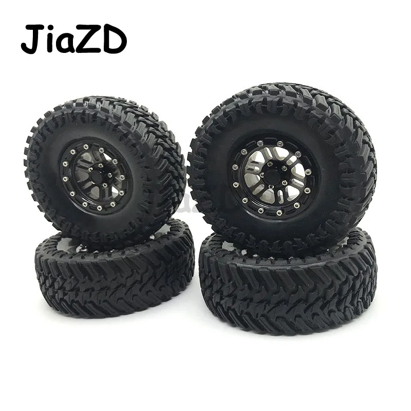 

1/4P 1.9Inch Metal Beadlock Wheel Rims & Tire For 1/10 RC Rock Crawler Axial Car SCX10 RR10 AX10 Wraith 90046 90047 Traxxas TRX4