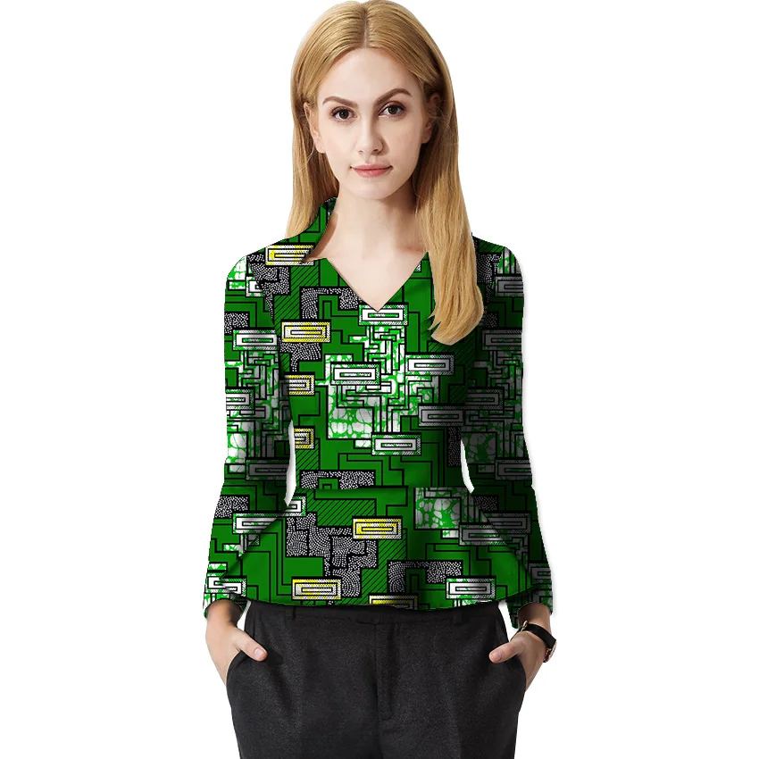 Женская футболка с принтом в африканском стиле 2018 | одежда