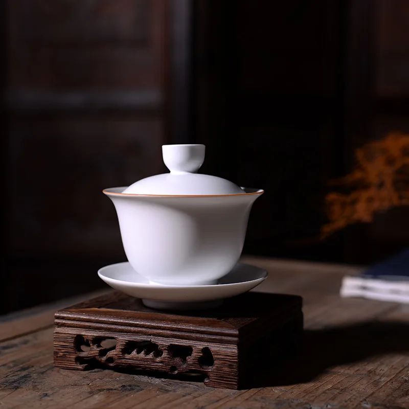180 мл Керамические Gaiwan фарфоровые чашки для чайной церемонии кунг фу Tureen чайная