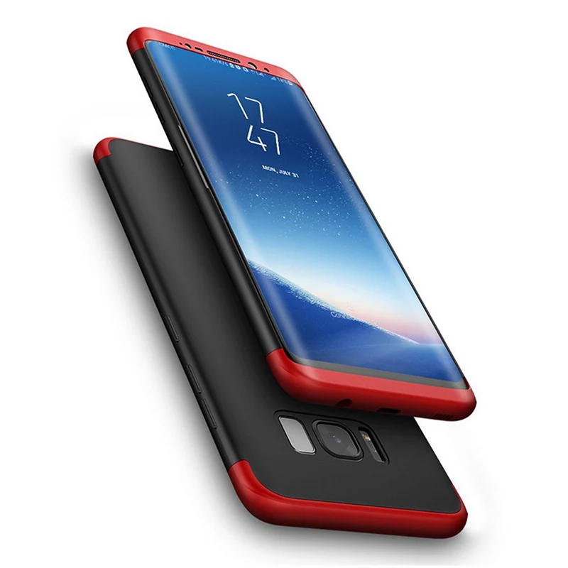 Gourde 3 in 1 Phone Case 360 degree Protected case For Samsung Galaxy S8 Matte Cover plus | Мобильные телефоны и