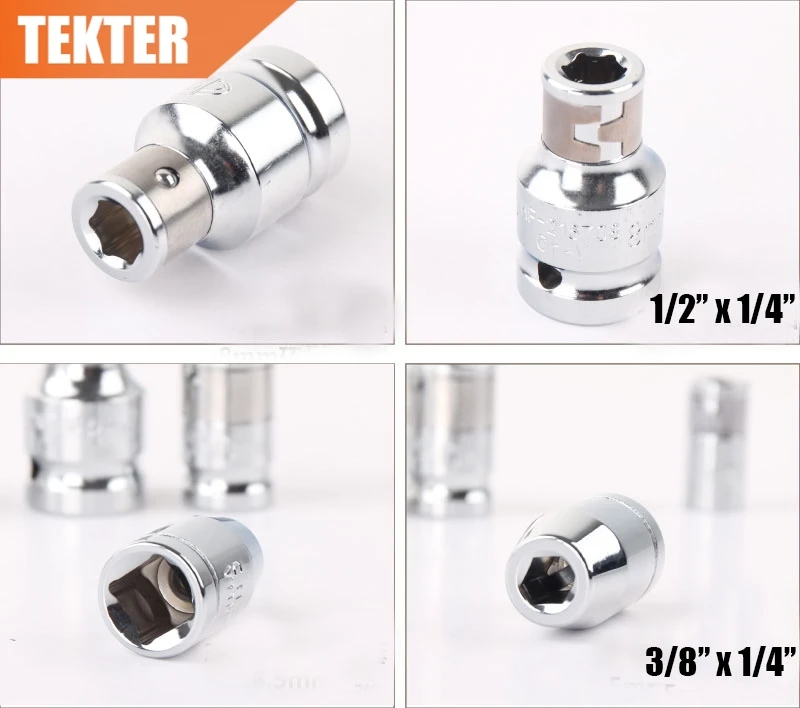 TEKTER 1/4 3/8 1/2 торцевых ключей адаптер Редуктор комплект ручным приводом инструмент снижения конвертер для адаптеров многофункциональные инструменты