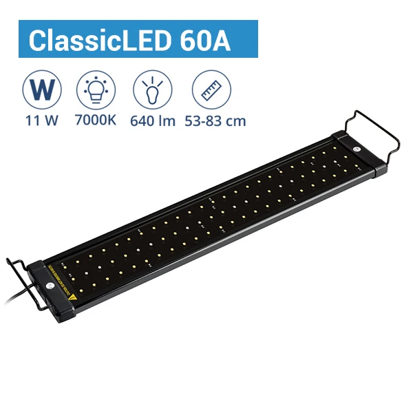 classicLED 60A Nicrew 30-82 см 100-240 В аквариумный светодиодный светильник ing светильник для аквариума с выдвижными кронштейнами белый и синий светодиодный s подходит для аквариума - Цвет: classicLED 60A
