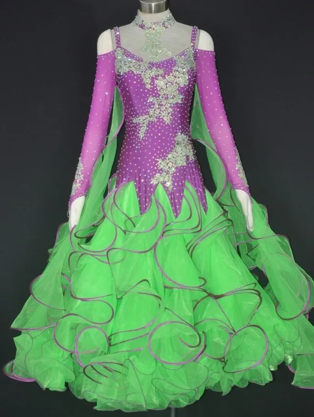 Настраиваемые новые платья для бальных танцев стандартные соревнований по