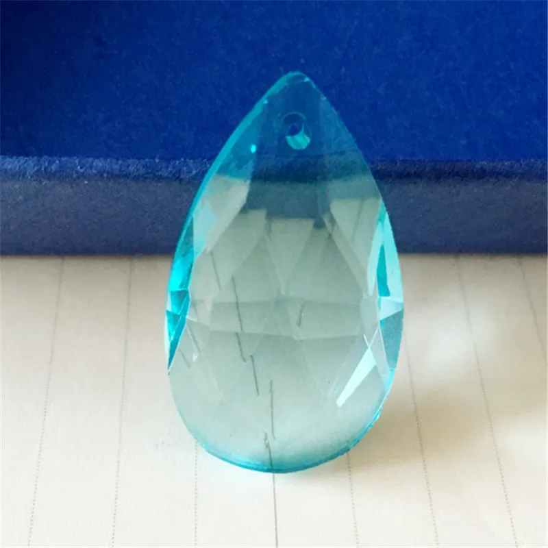 Подвеска для люстры из аквамаринового хрусталя 50 мм 40 светильник т.|crystal chandelier