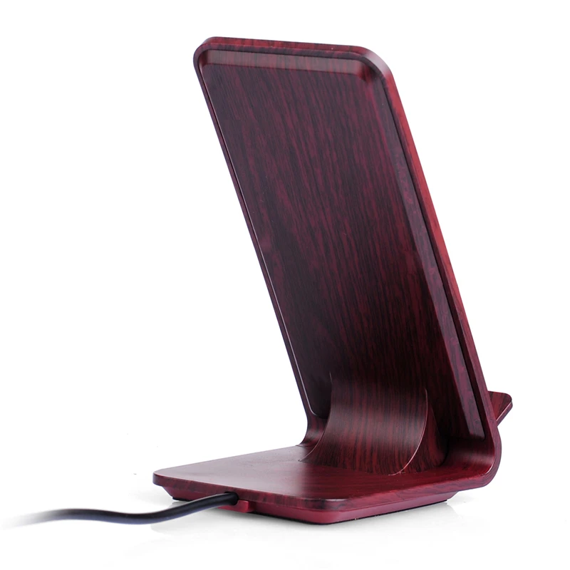 Waza Fast Wireless Charger Wooden For S6/S6 edge plus/S7/S7 edge/Note5/S8/S8 PLUS Or Other Built-in Qi Receiver Smart Phone | Мобильные
