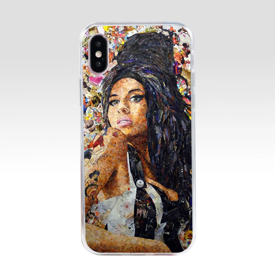 219AQ amy winehouse 2 мягкий силиконовый чехол для телефона из ТПУ iphone 5 5s se X XR XS Max |