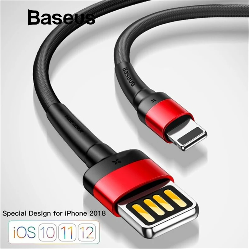 Обновленный специальный Реверсивный usb кабель Baseus для iphone xs max зарядный xr X 8 7 6 plus