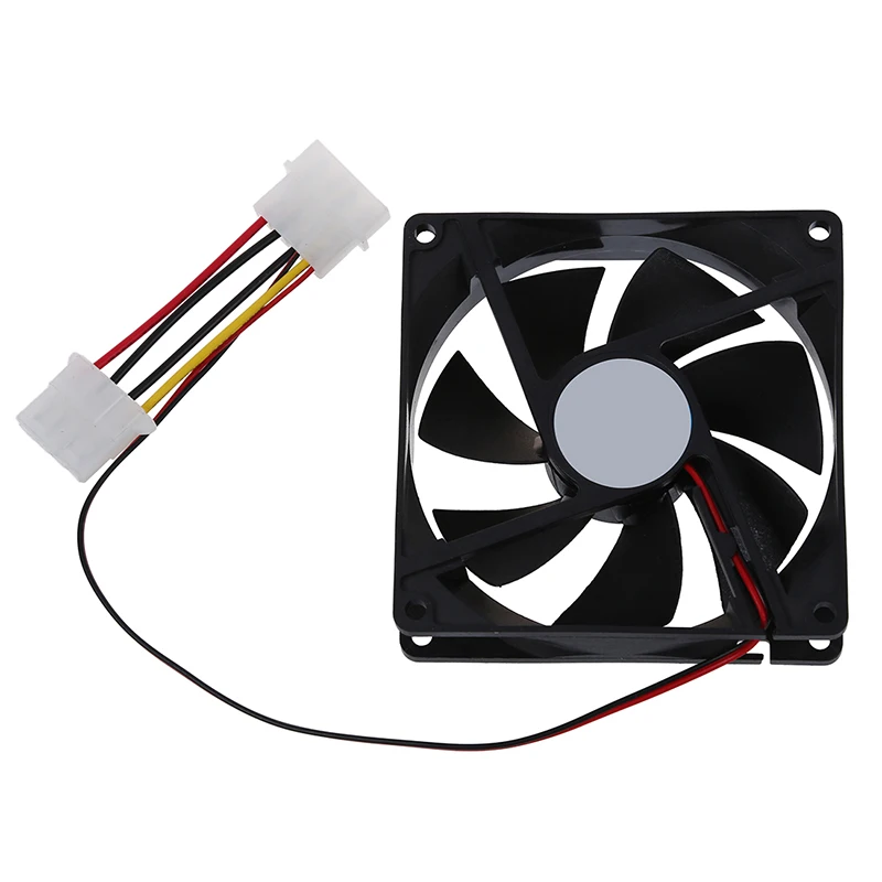 DC 12V 4 Pin черный пластиковый ПК Вентилятор охлаждения 90 мм x 25 | Бытовая техника