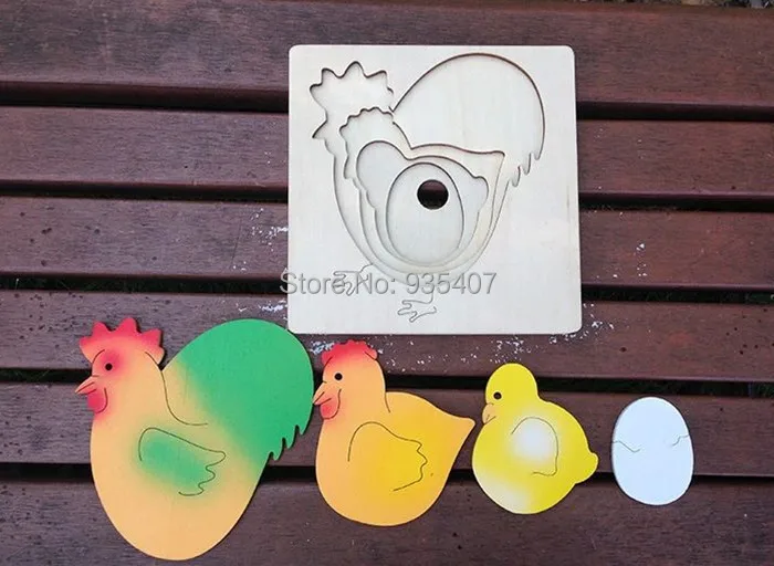 

New wooden toy Multilayer baby early education for children growing up wooden puzzle toy