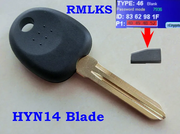 RMLKS ключ транспондер с чипом ID46 для Hyundai I30 IX35 Santa Fe Elantra Tucson Genesis Coupe дистанционный