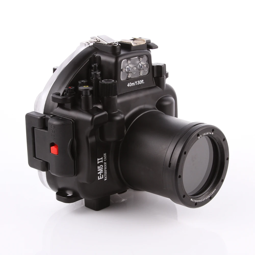 Водонепроницаемая подводная камера для дайвинга на 40 м 3 5 футов чехол Olympus O MD Mark II OMD EM5II + 12 50 f/6 объектив|underwater