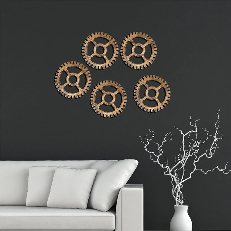 2 вида цветов трёхмерные Ретро промышленные ветрозащитные настенные наклейки