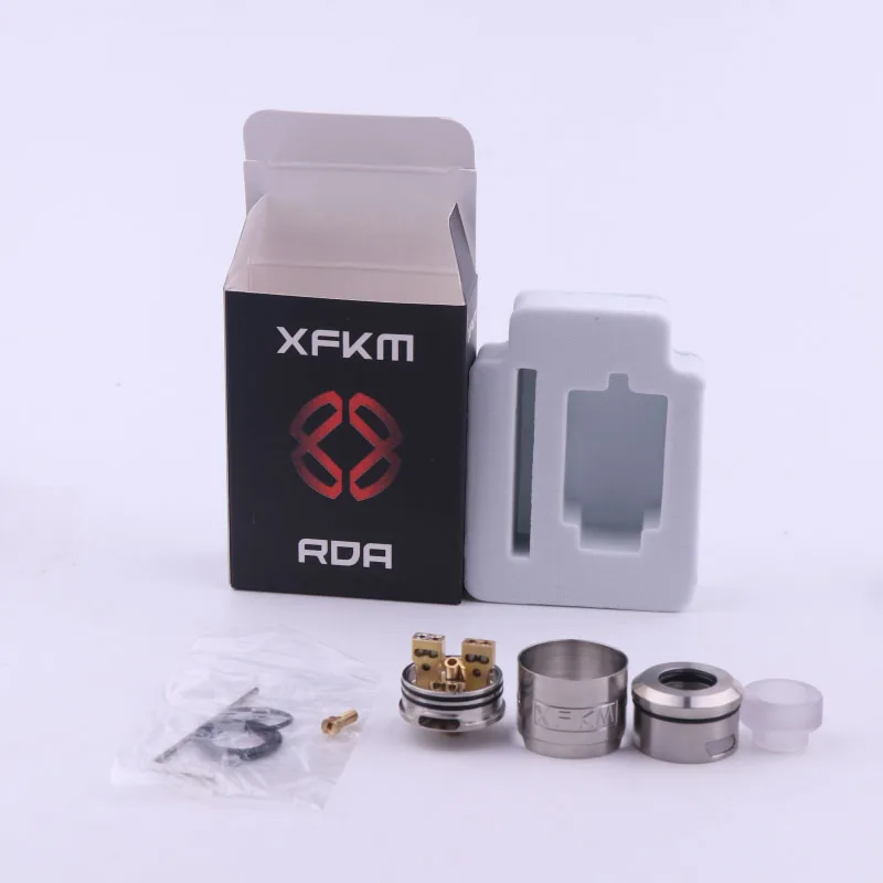 Новый атомайзер XFKM RDA с регулируемым воздушным потоком 24 мм бак подходит 510
