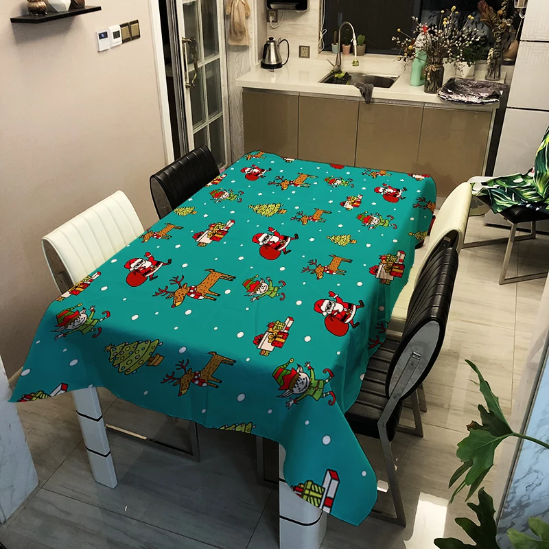 Christmas Series Tablecloths Decorative Wedding Tablecloth The Family Dinner Table Custom Sizes | Дом и сад