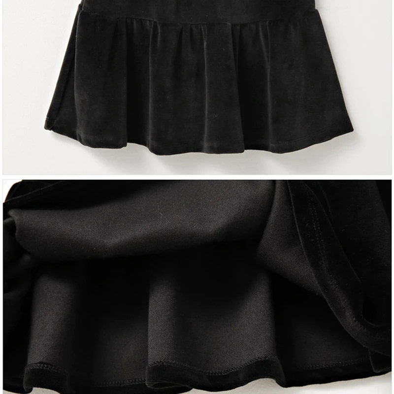 Вельветовая блуза с длинными рукавами для маленьких девочек ростом от 100 до 165 см