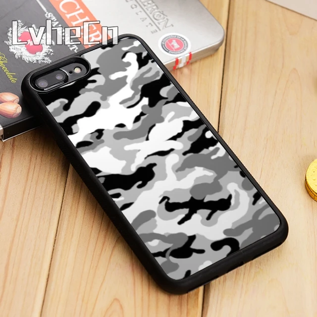 Армейский камуфляжный чехол накладка LvheCn для iPhone 11 12 Pro X XR XS MAX 5 6S 7 8 Plus samsung s7 s8 s9