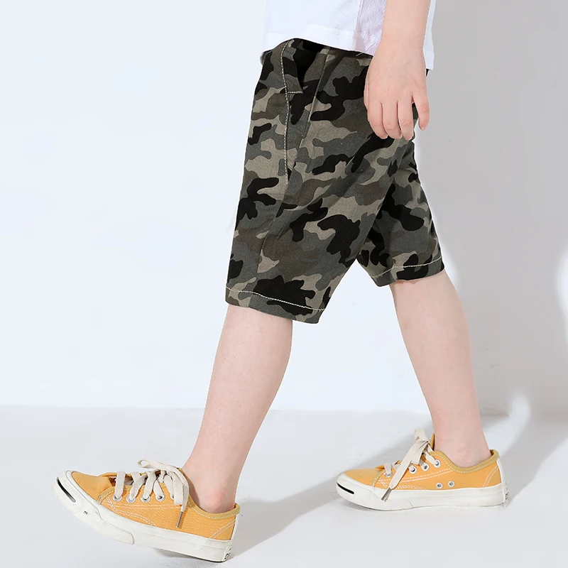 Pioneer Kids/летние пляжные шорты детские спортивные камуфляжные одежда с нашивками