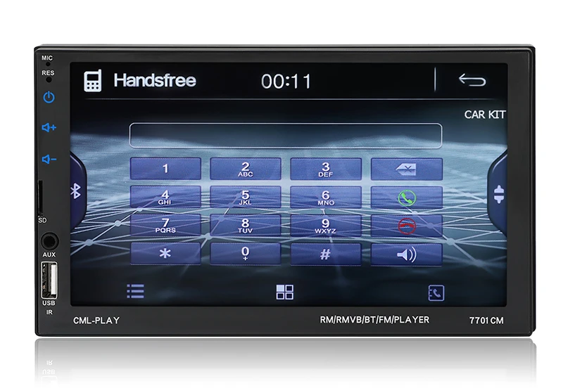 Автомагнитола Bluetooth " сенсорный экран BT Hands-free AUX USB FM Авто Аудио рулевое колесо управление MP5 плеер авторадио 2Din