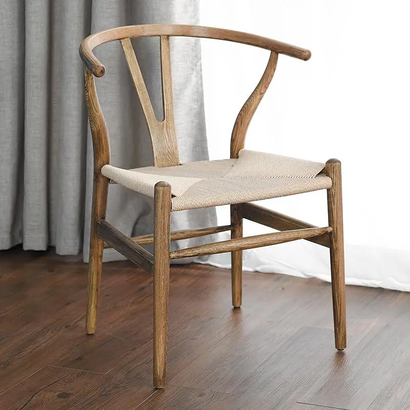 Скандинавский современный из натурального дерева простой обеденной стул из ясеня для отдыха дома спинка деревянного кресла Кеннеди китайский стиль Y стул - Цвет: style 9