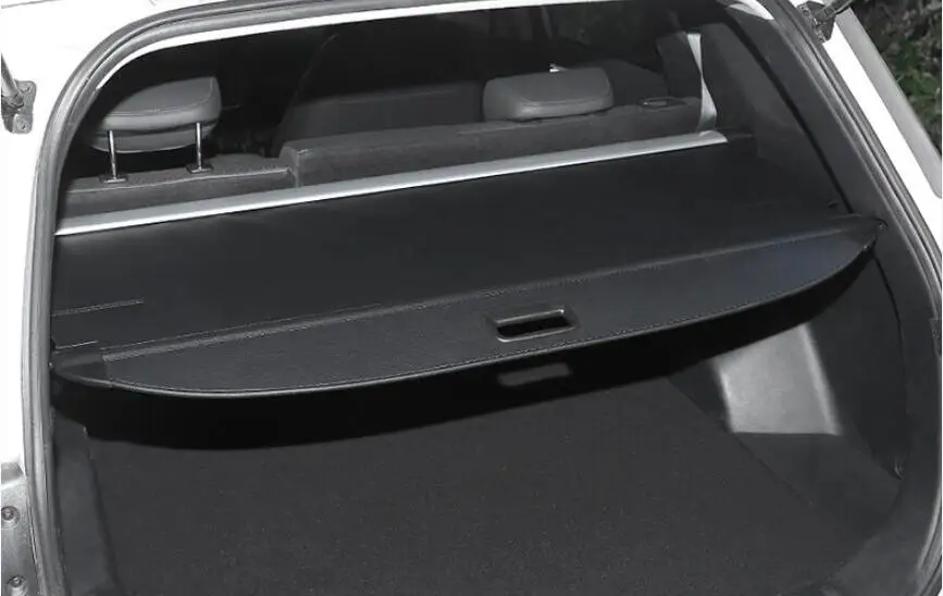 2009- для hyundai ix35 задняя полка посылки автостайлинг багажник материал занавес задний занавес Выдвижной спа