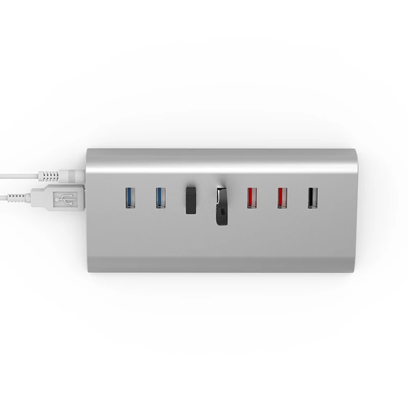 Удлинитель USB 3 0 (7 портов) с поддержкой быстрой зарядки 2 0|7 ports|usb hub2.0 usb |