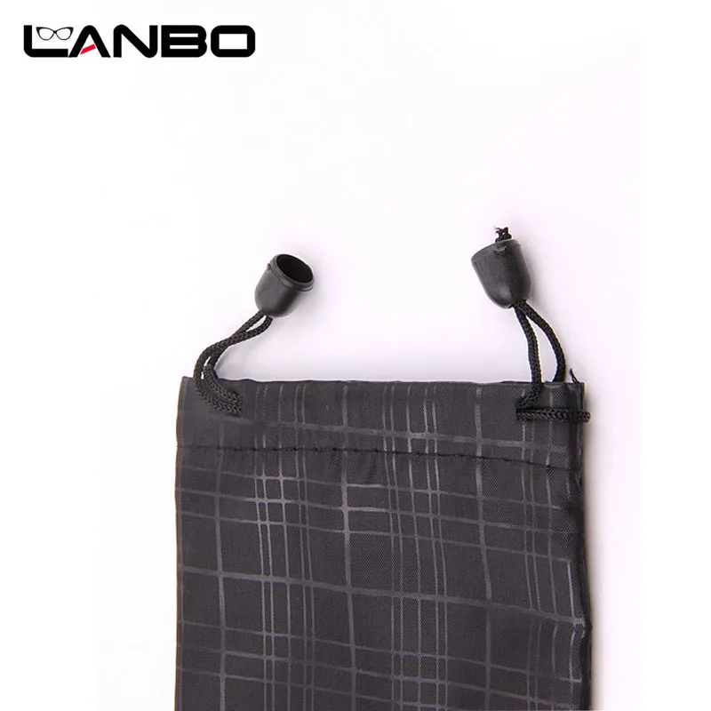 LANBO 100 шт.лот Чехол для очков мягкий водонепроницаемый клетчатый чехол для солнцезащитных очков сумка для очков Черный цвет Оптовая продажа хорошее качество S11 (art.: 7a29324a6) - 7a29324a6