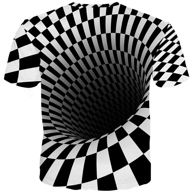 Забавная женская футболка YOUTHUP 2020 в полоску с 3D принтом Вертиго классные футболки