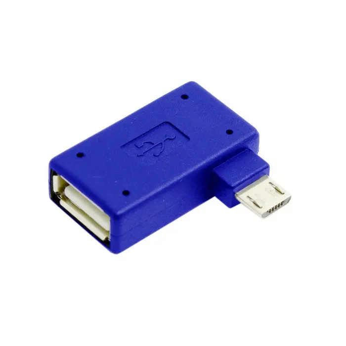 Правый угол 90 градусов микро USB OTG Хост флэш-диск адаптер с Micro Power для Galaxy Note3 S3 S4