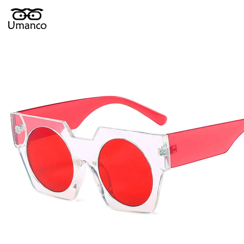 Umanco современные круглые зеркальные негабаритные солнцезащитные очки для мужчин